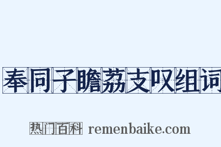 奉同子瞻荔支叹组词是什么意思的图片